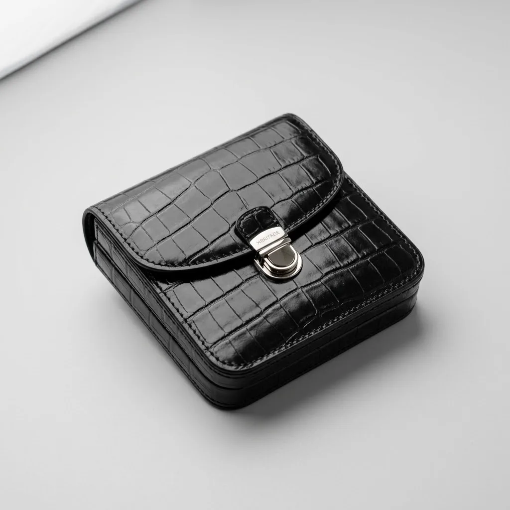 Crocodile Pocket Square Case